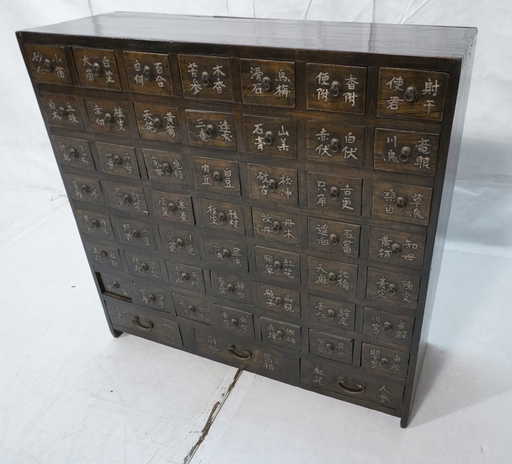 Antique Chinese Medicine Cabinet 52 Drawers Gin