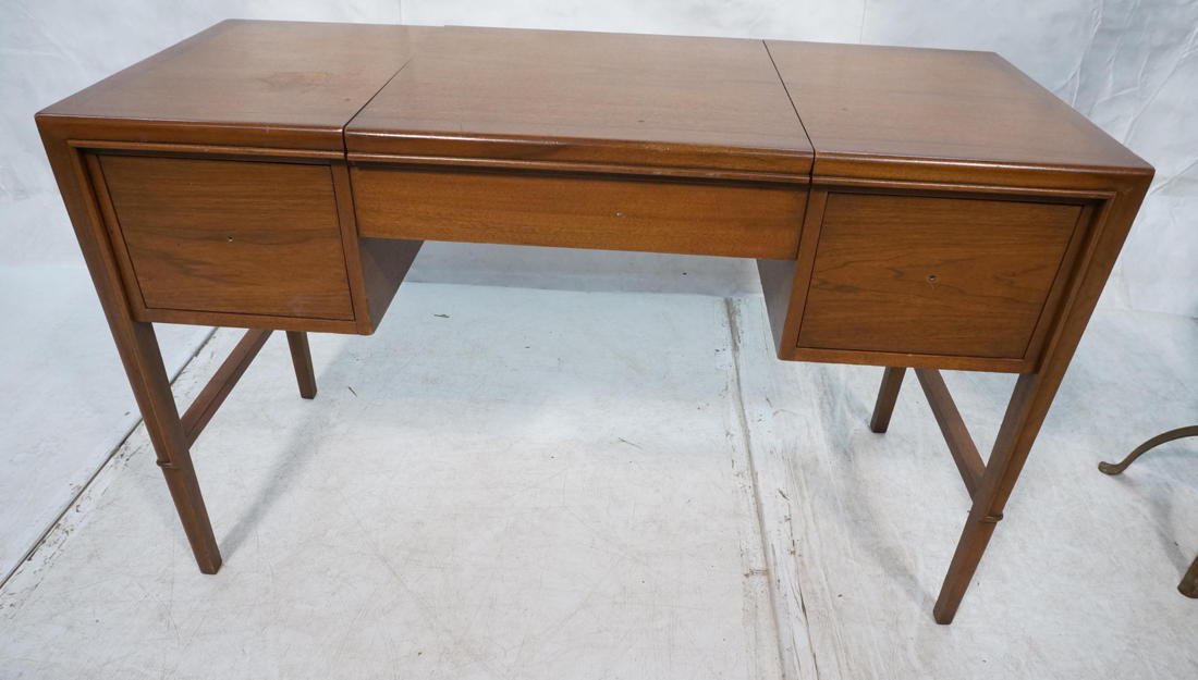 American Modern Vanity. Flip up center reveals m: American Modern Vanity. Flip up center reveals mirror. Two drawers missing pulls/handles-- Dimensions: H: 30 inches: W: 48 inches: D: 20.25 inches ---