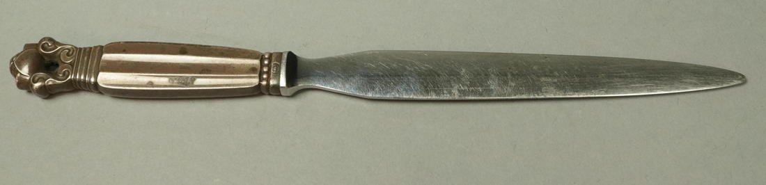 Georg Jensen Sterling Acorn Letter Opener.: Georg Jensen Sterling Acorn Letter Opener. -- Dimensions: : L: 7.5 inches --- US Shipping charge: $9