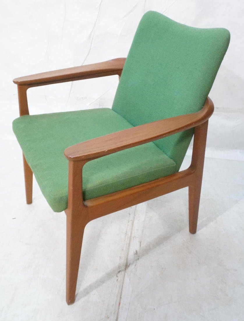 Sigvard Bernadotte Danish Teak Arm Chair. Metal: Sigvard Bernadotte Danish Teak Arm Chair. Metal tag France and Sons Tag. John Stuart.-- Dimensions: H: 41.5 inches: W: 23.75 inches: D: 24 inches ---
