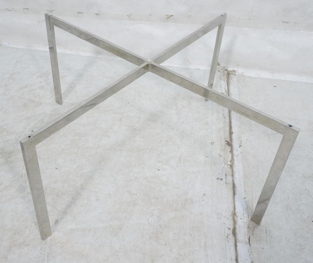 KNOLL Products Chrome Coffee Table Base.: KNOLL Products Chrome Coffee Table Base.-- Dimensions: H: 16 inches: W: 27.5 inches: D: 27.5 inches ---