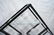 Black diamond shape etagere. Light metal, glass s - 4