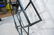 Black diamond shape etagere. Light metal, glass s - 6