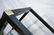 Black diamond shape etagere. Light metal, glass s - 8