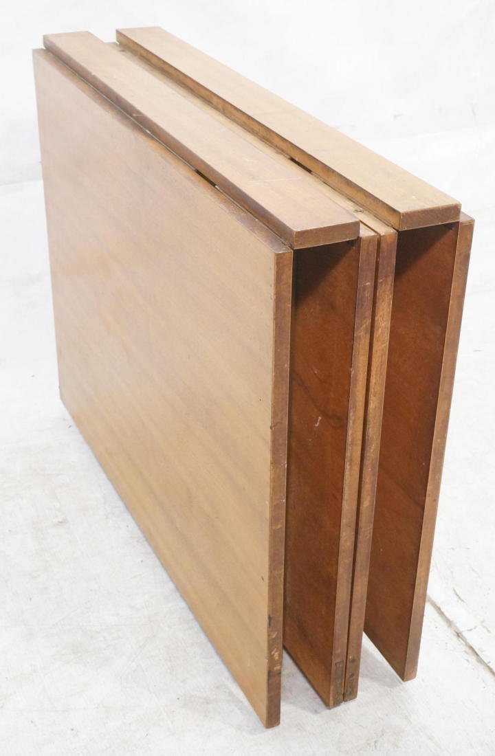 Modernist Drop Side Folding Dining Table. BRUNO M: Modernist Drop Side Folding Dining Table. BRUNO MATHSSON Maria Table. Each drop is 26"H x 35.5"W. Not marked. Opens to 110"-- Dimensions: H: 28.5 inches: W: 10 inches: D: 35 inches ---