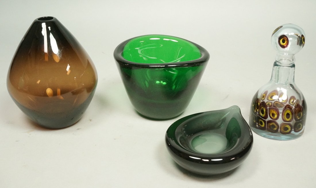 Emerald Art Glass art glass lot.1. willy johansson emerald gree Emerald Art Glass art glass lot.1. willy johansson emerald gree