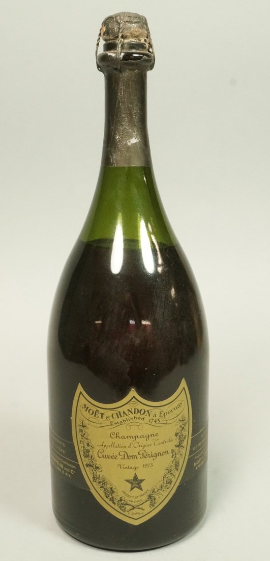 1973 Bottle of Dom Perignon. 1.5 Liter.: 1973 Bottle of Dom Perignon. 1.5 Liter.-- Dimensions: H: 15 inches: W: 5 inches --- US Shipping charge: $35