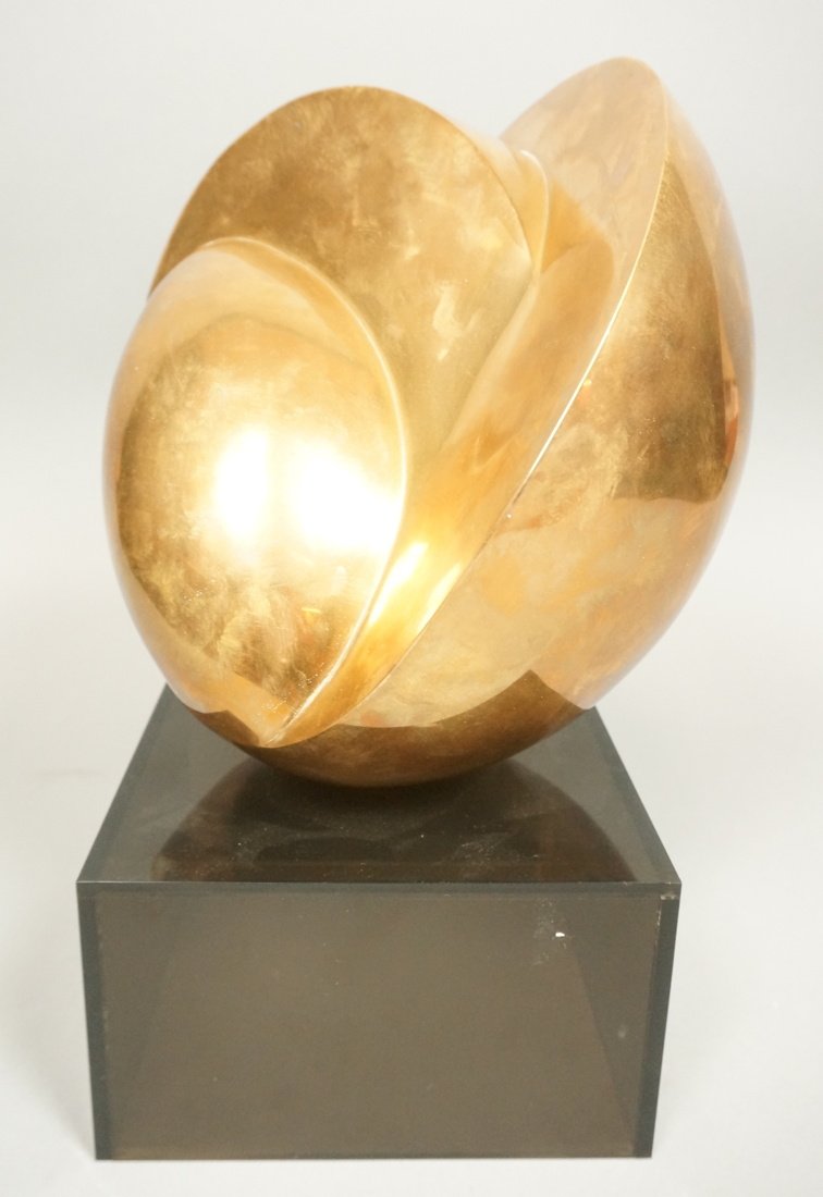 Large High Polished Bronze Modernist Sculpture. A (1 of 6)