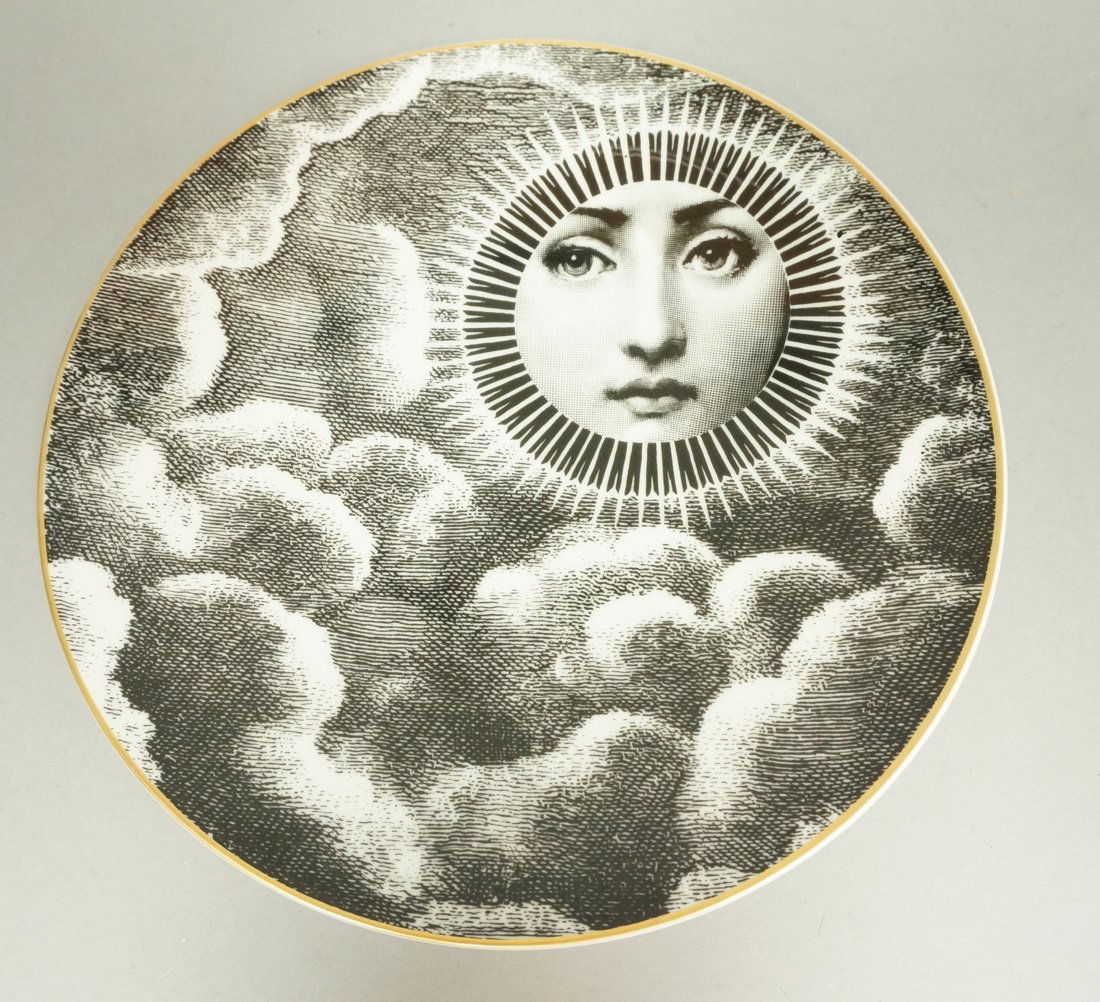 FORNASETTI PLATE by Rosenthal. Motiv 18. Sun and (1 of 4)