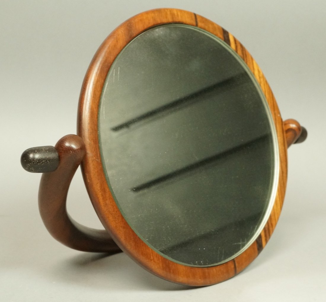 American Woodworker Craftsman Table Mirror. Round (1 of 6)