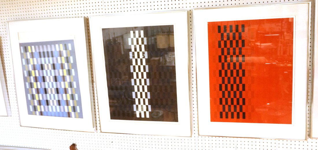 Series of Three Abstract Silkscreens. Color Block (1 of 4)