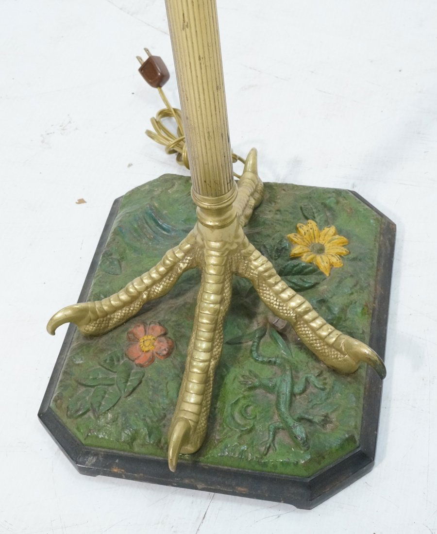 Brass Bird Claw Foot Metal Floor Lamp. Floral Pai Jun 09, 2015