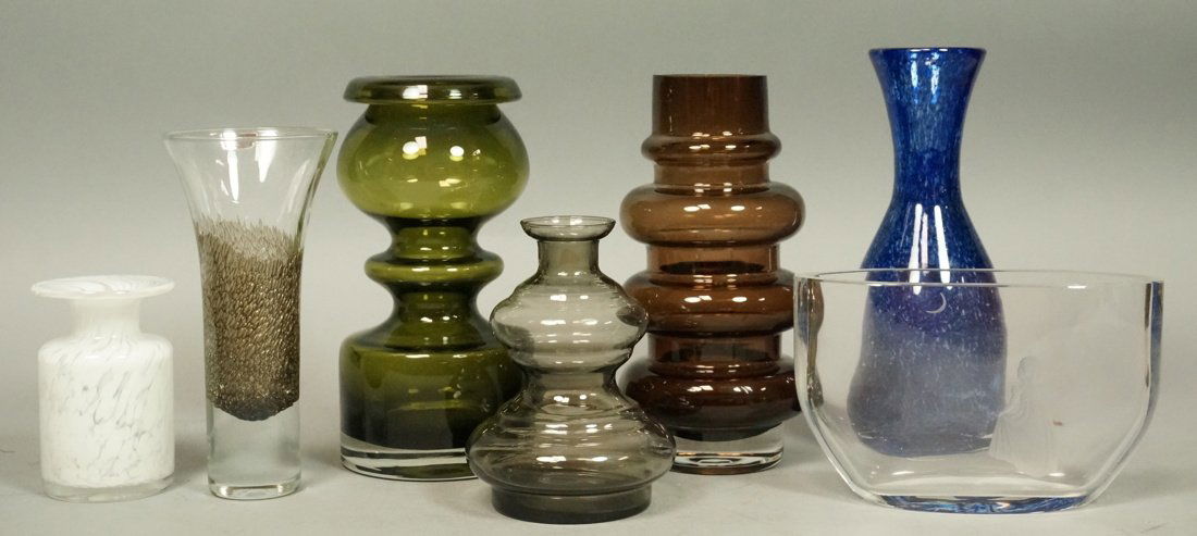 7pc Modernist NORWAY & SWEDEN Art Glass. NUUTAJAR (1 of 10)