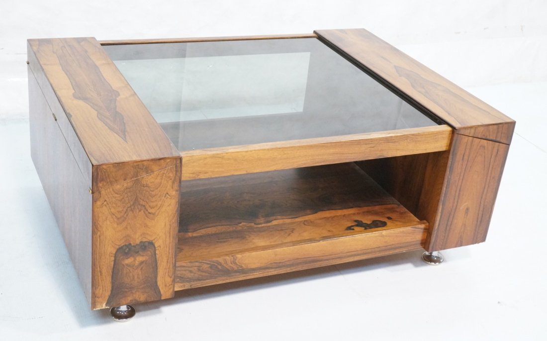 Modernist Rosewood Coffee Cocktail Table.  Smoked (1 of 8)