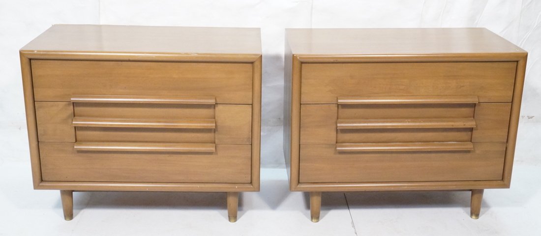 Pair American Modern Bachelor Chests Dressers wit (1 of 9)