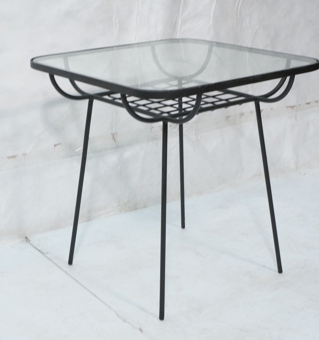 George Nelson Aubock Side Table.  Inset Glass Top (1 of 7)