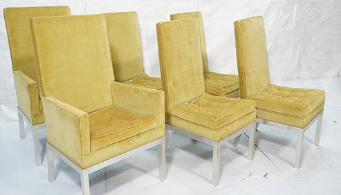 Set 6 Milo Baughman Dining Chairs. Two Arms. Four (1 of 9)