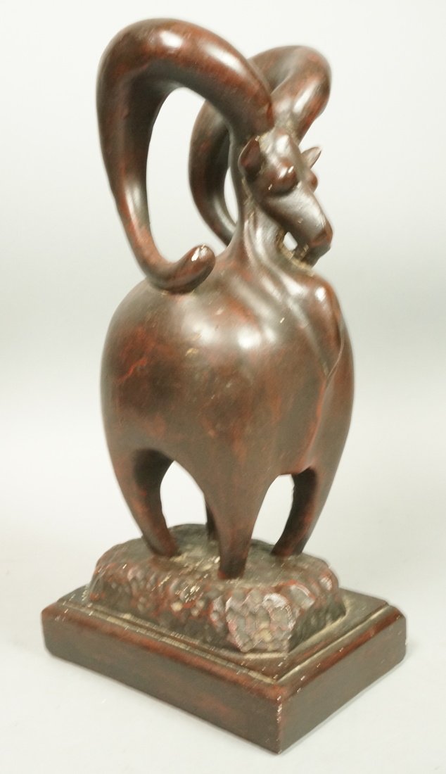 CARLISLE 1960 Modernist Plaster Ram Sculpture. Br (1 of 9)