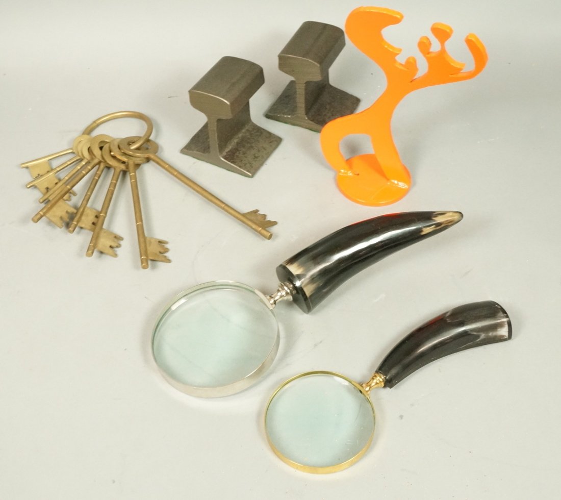 6pc Modern Design Accessory Lot. Two Horn handled (1 of 10)