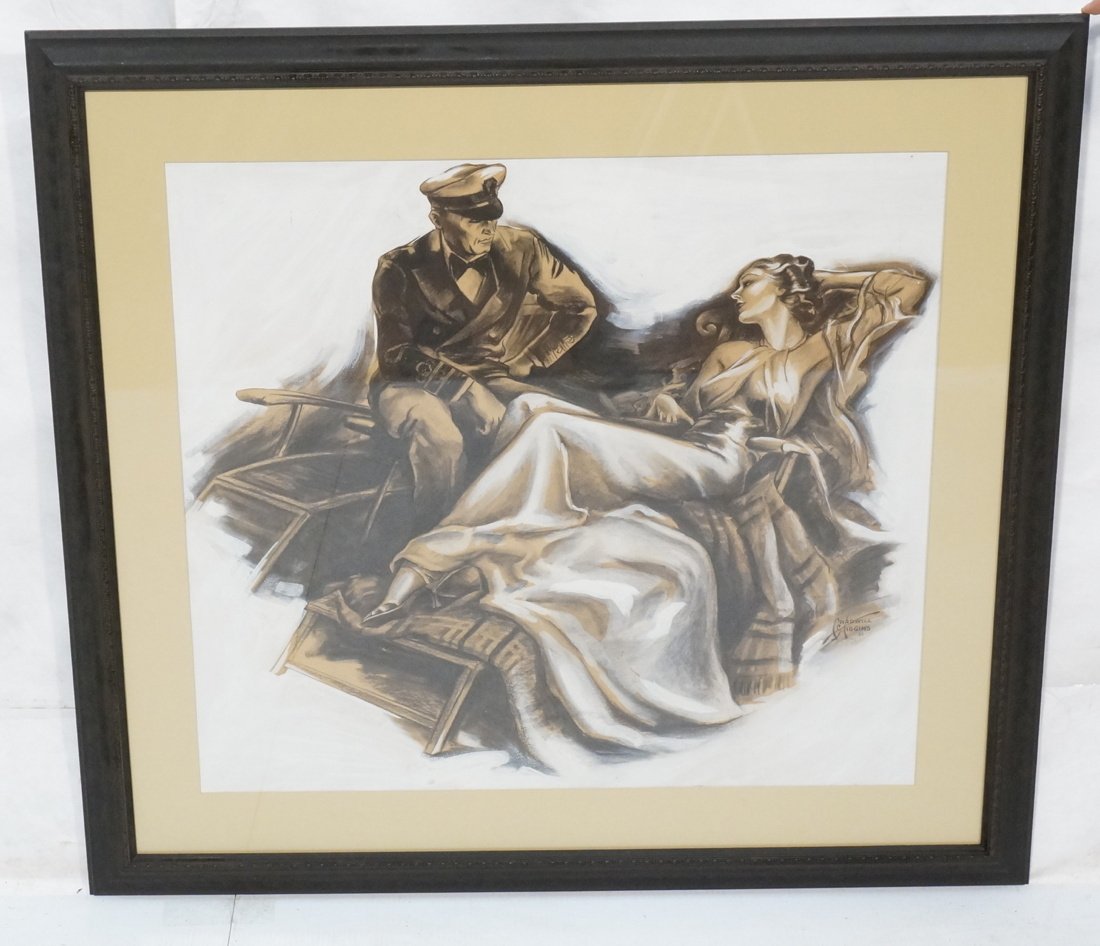 Caldwell Higgins Illustration Painting 1936 . Lar (1 of 10)