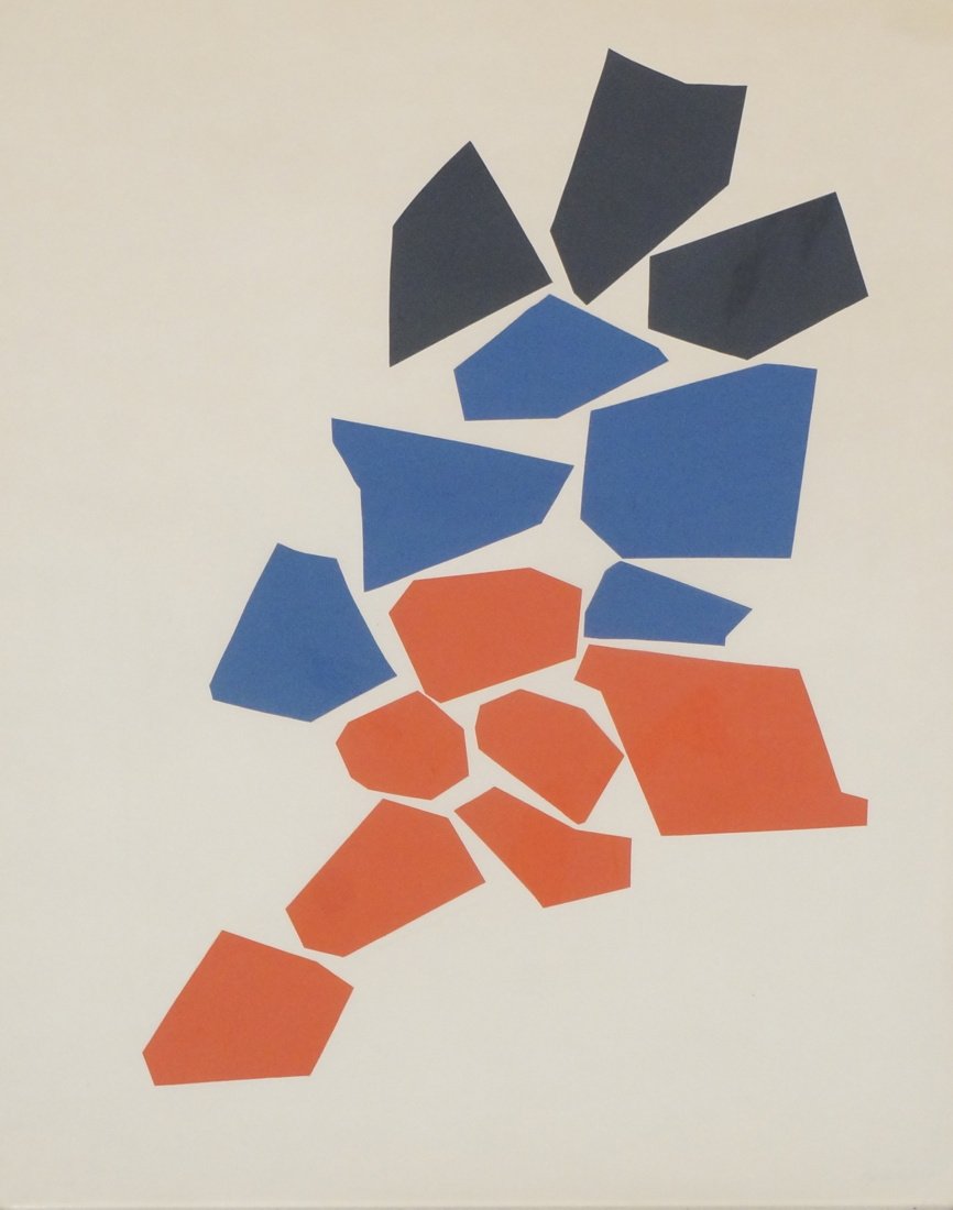 Unsigned Alexander Calder Print. Red, Blues & Bla (1 of 4)