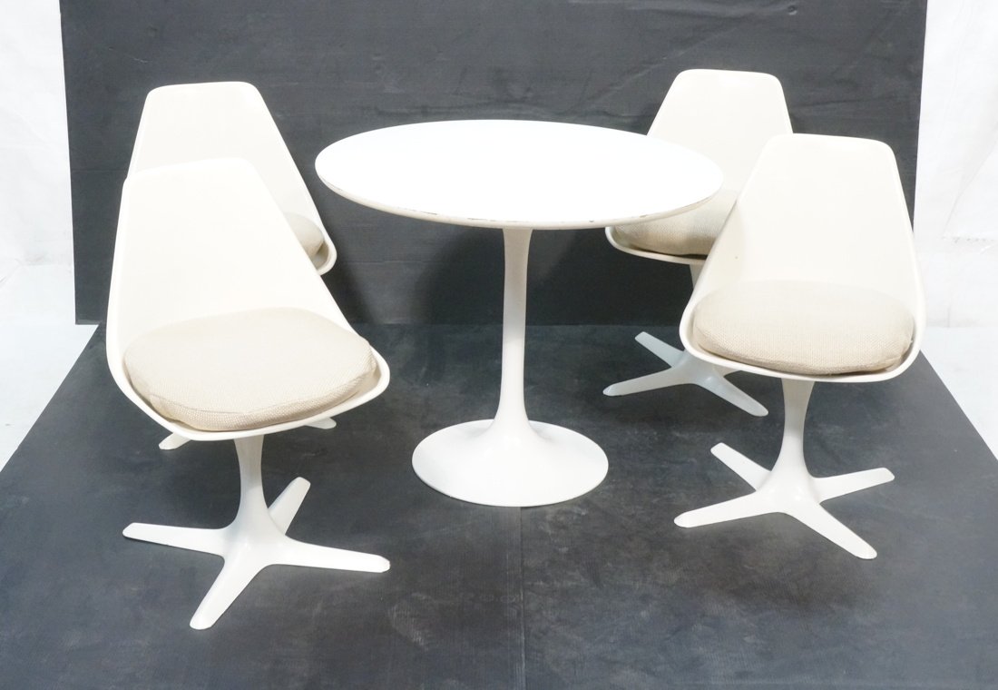 5pc BURKE Dinette Dining Set. Tulip style Pedesta (1 of 10)