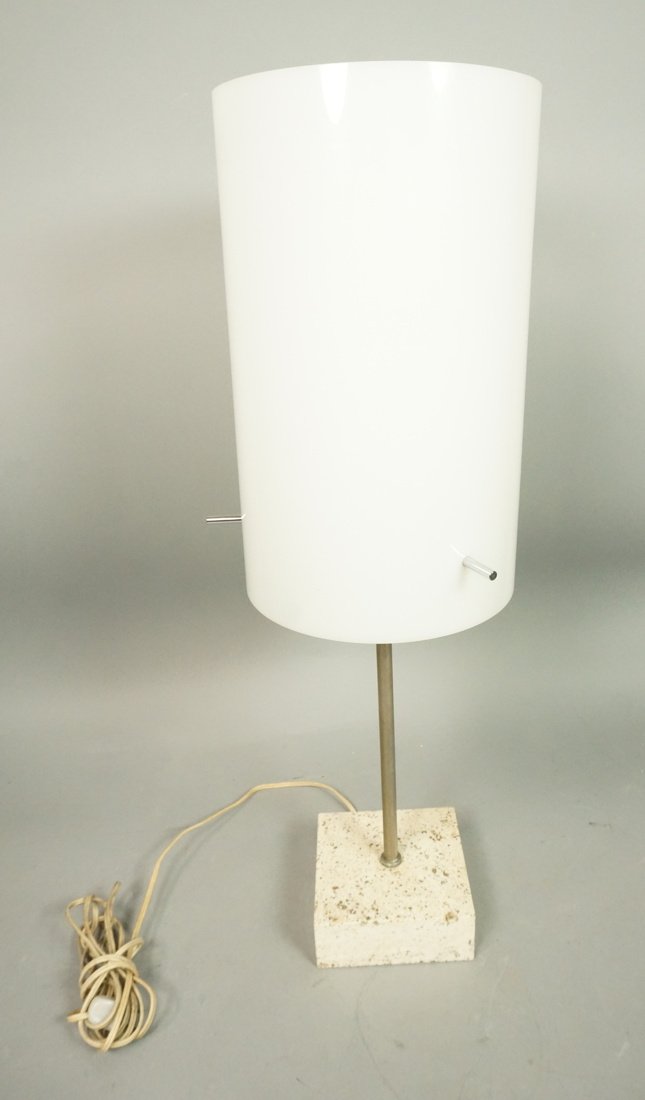 Paul Mayan plastic cylindrical table lamp, with 3 (1 of 6)