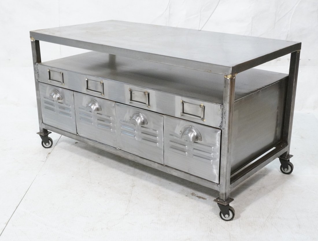 Industrial low rolling cart with 4 drawers. 4 han (1 of 10)