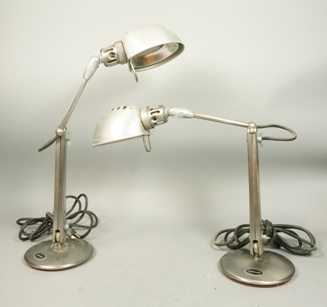 Pair of industrial Dazor swivel fixture lamps. Mo (1 of 7)