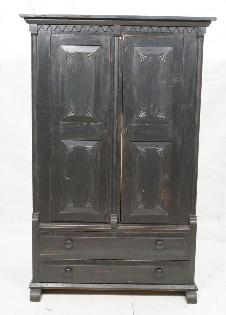 Circa 1850 Wardrobe Cabinet Converted and altered (1 of 6)