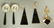 14K Gold Jewelry. 2 Pairs 14K gold and Onyx Earr