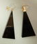 14K Gold Jewelry. 2 Pairs 14K gold and Onyx Earr - 4