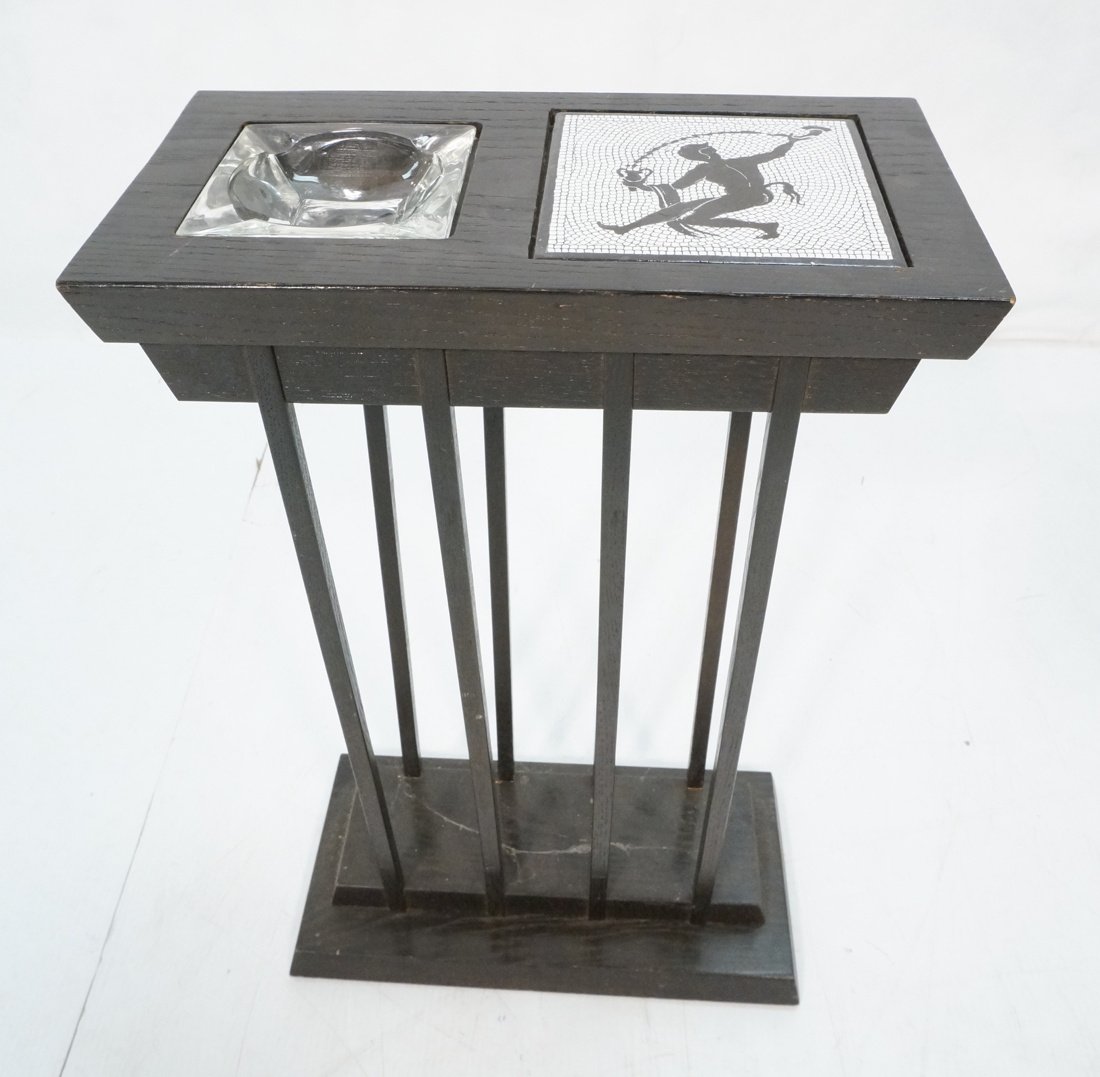Small Art Deco Side Table with inset ceramic tile (1 of 4)