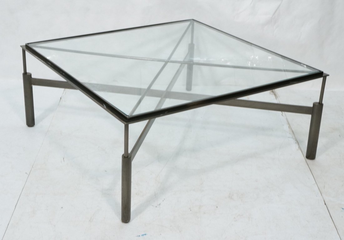 Modernist Steel Cocktail Table.  John Saladino (1 of 8)