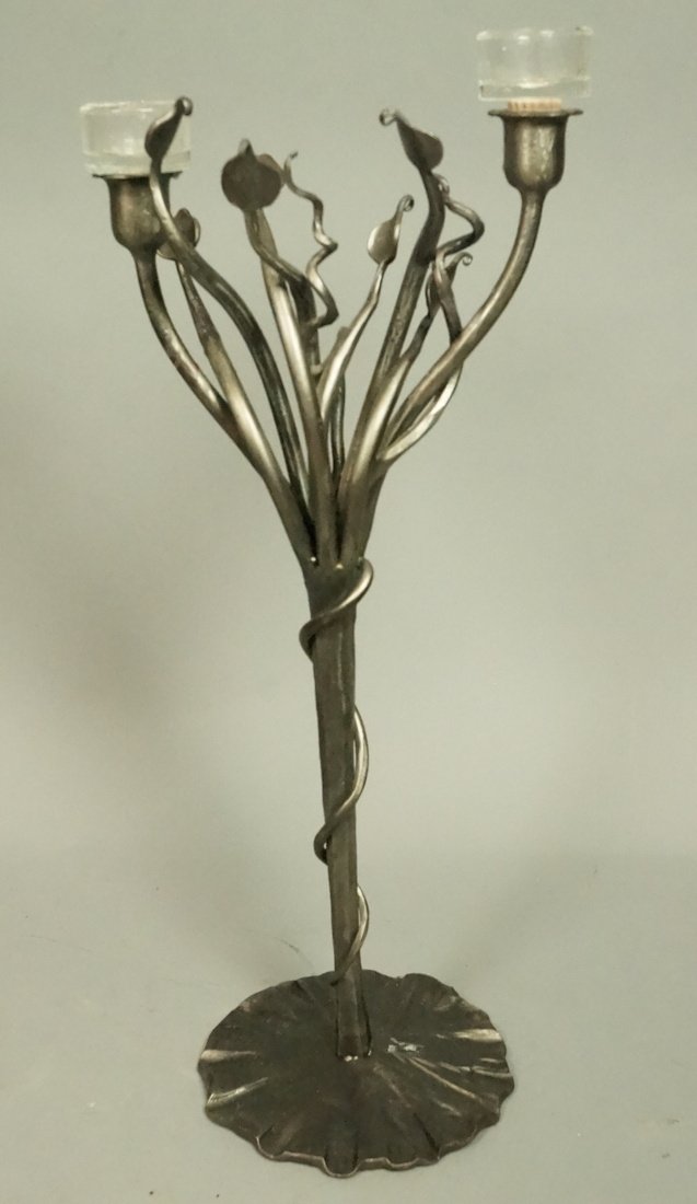 2pcs Industrial Table Sculptures. 1. Steel Candle (1 of 10)