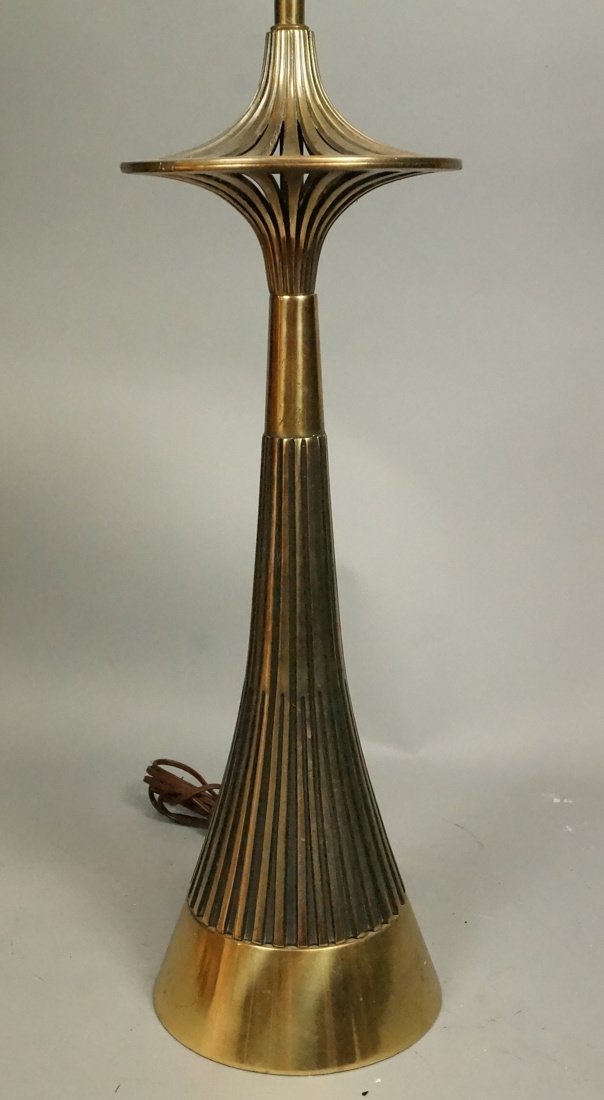 Modernist Brass Table Lamp. Architectural Form wi (1 of 7)