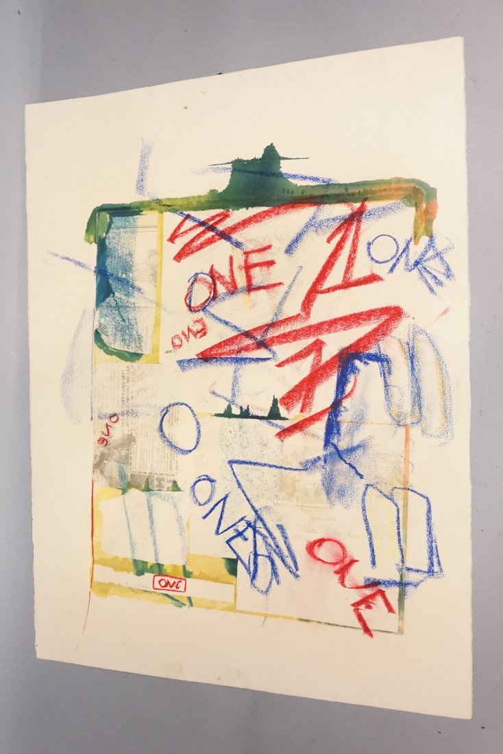 Mixed media Lithograph in colors and watercolors. (1 of 10)