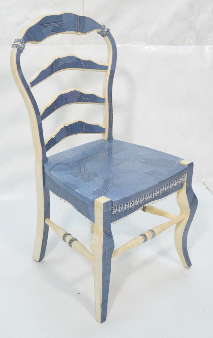 Phila. Eagles Coach Andy Reid "Jeans Chair" Autog (1 of 7)