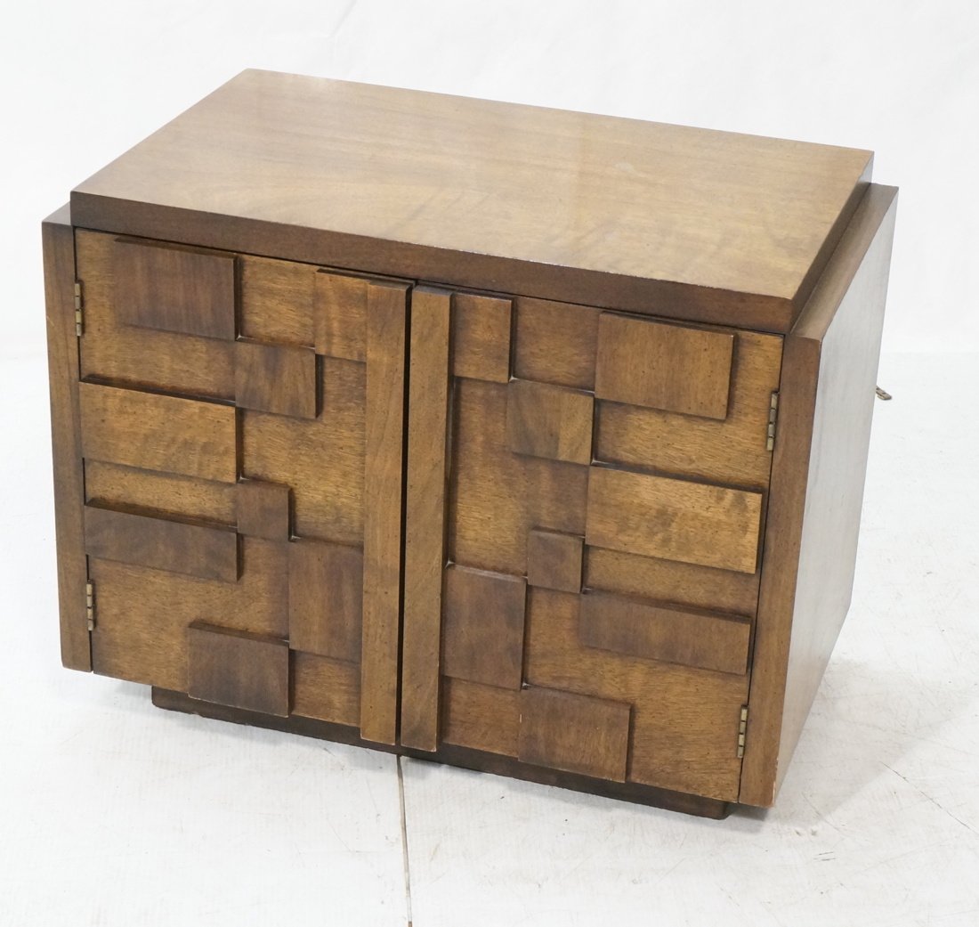 LANE American Modern Two Door Side Table Night St (1 of 7)