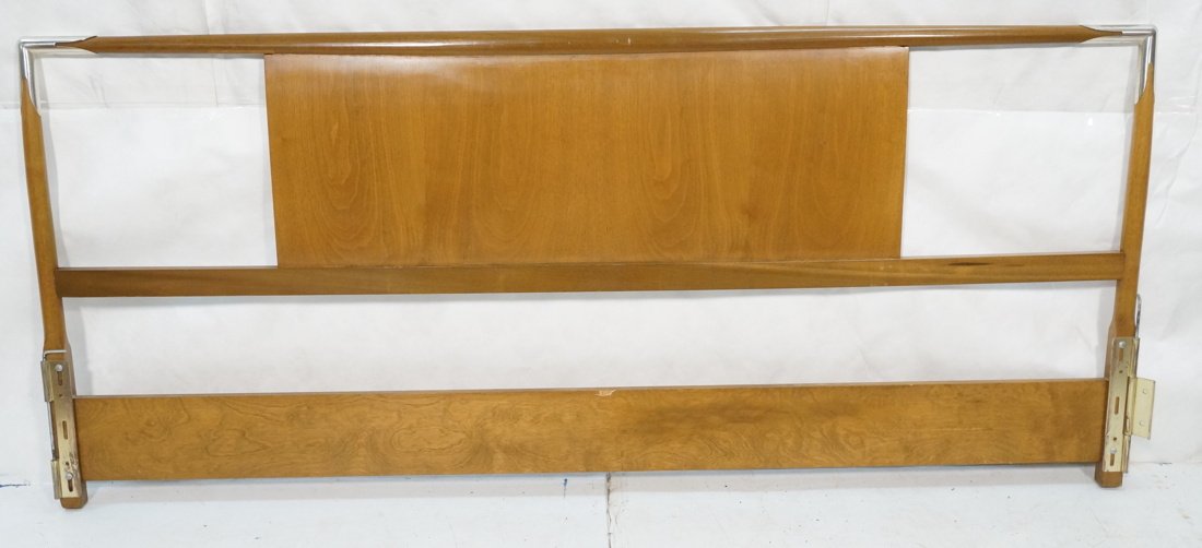 ROBSJOHN GIBBINGS King Size Headboard. Walnut wit (1 of 6)