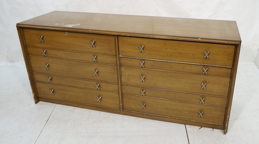Paul Frankl Low Chest Dresser.  x Pulls.  Johnson (1 of 10)