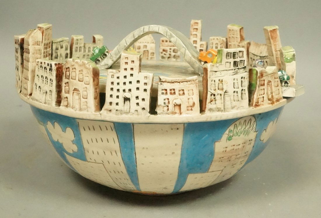 Large Studio Handcrafted Lidded Bowl. NISHA. "Cit (1 of 8)