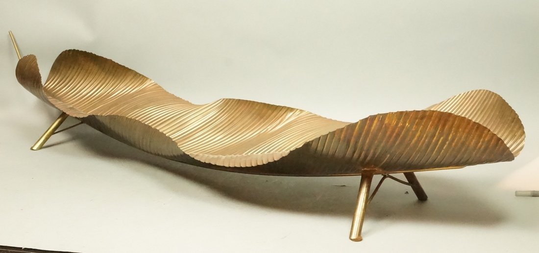 Large Banana Leaf Footed Dish Table Top Sculpture (1 of 7)