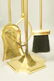 Set Brass Modernist Fireplace Tools. - 5