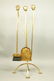Set Brass Fists Modernist Fireplace Tools. Squar