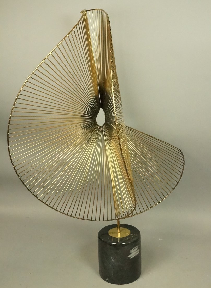 C JERE Brass Rod Spiral Motion Sculpture. Moderni (1 of 7)