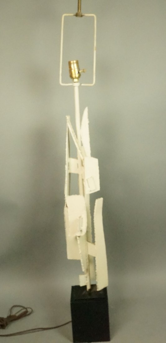 Haryy Balmer LAUREL Brutalist Metal Table Lamp. W (1 of 7)