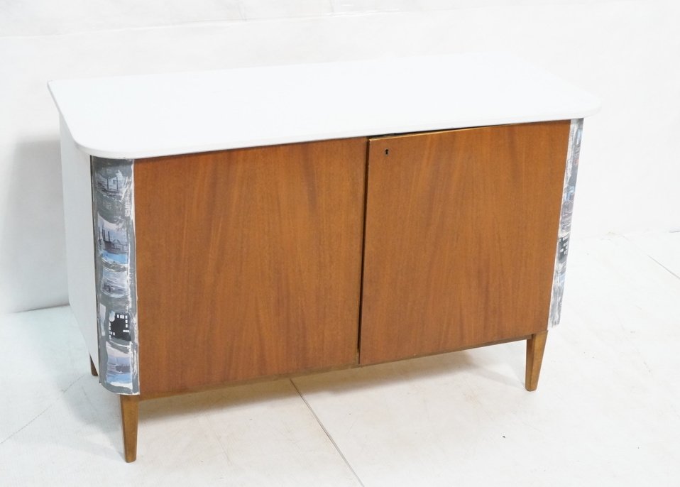 BODAFORS Decorator Two Door Cabinet, Painted city (1 of 5)