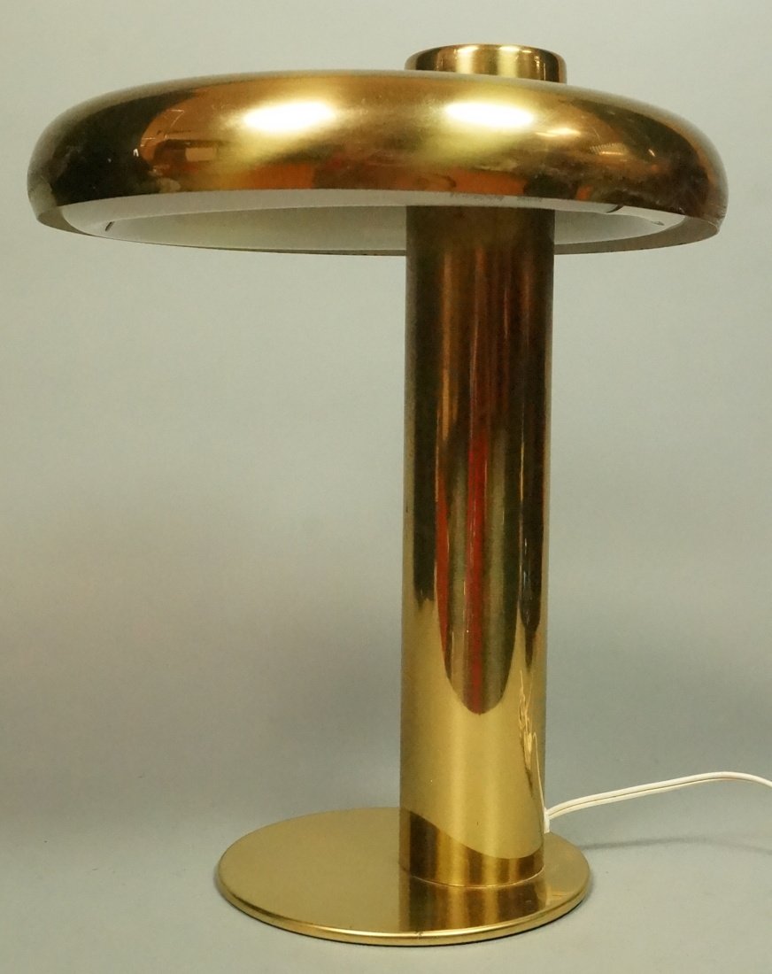 Deskey style Brass Column Desk Table Lamp. Shallo (1 of 5)