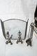 Hammered Iron Arts & Crafts Fireplace Set. Fire s - 2
